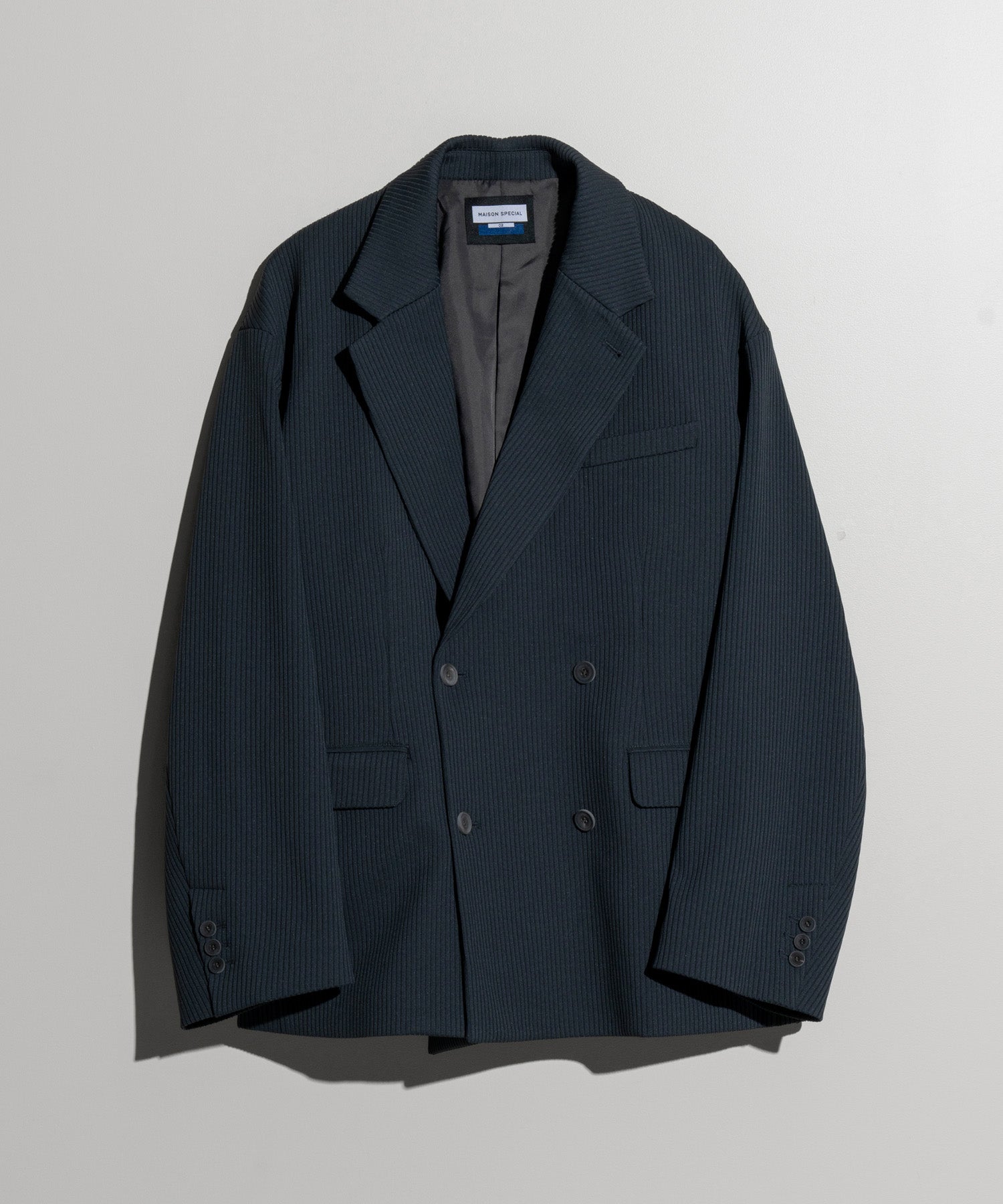 Omega Rib Prime-Over Double Tailored Jacket