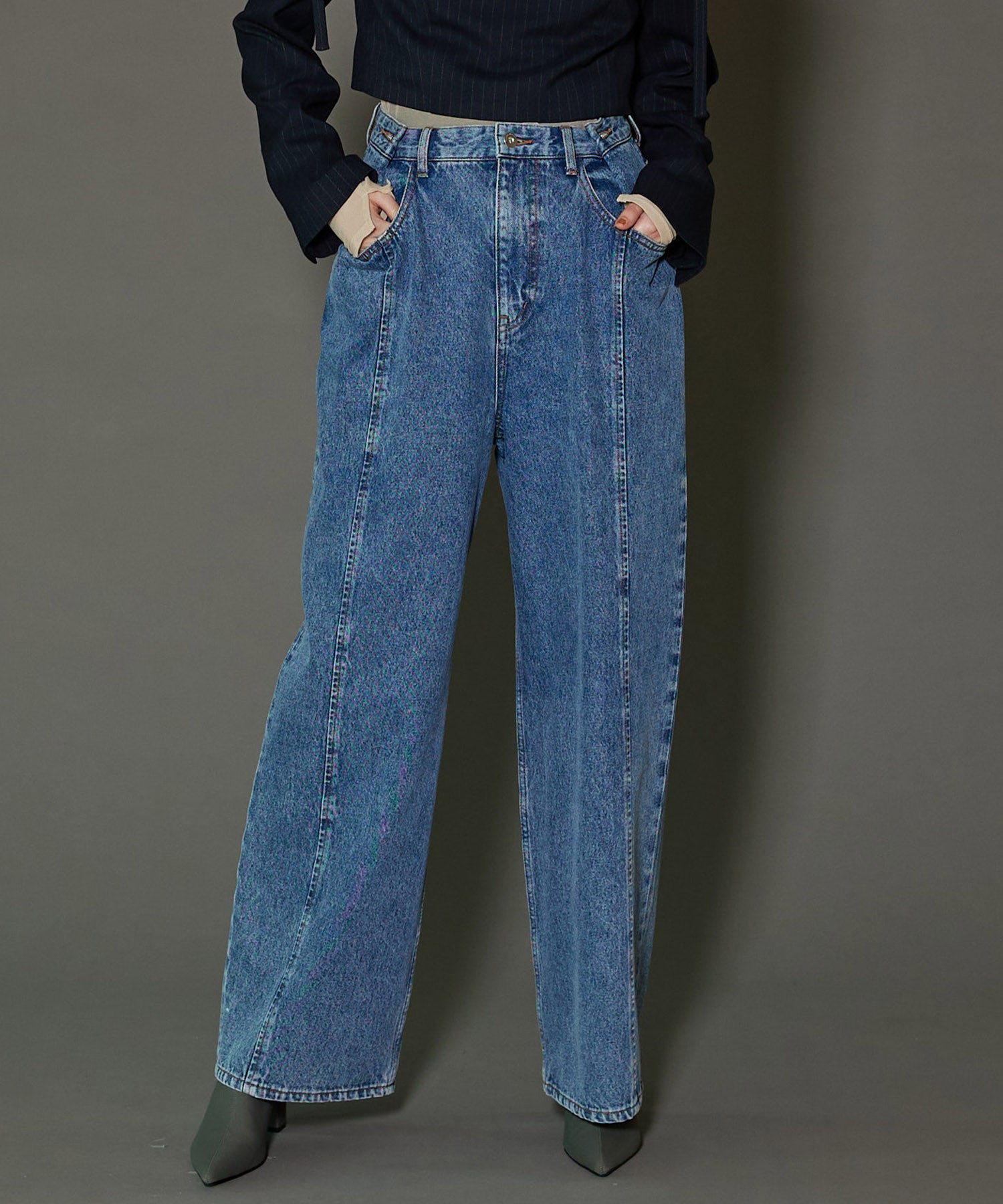 2way Waist Denim Pants