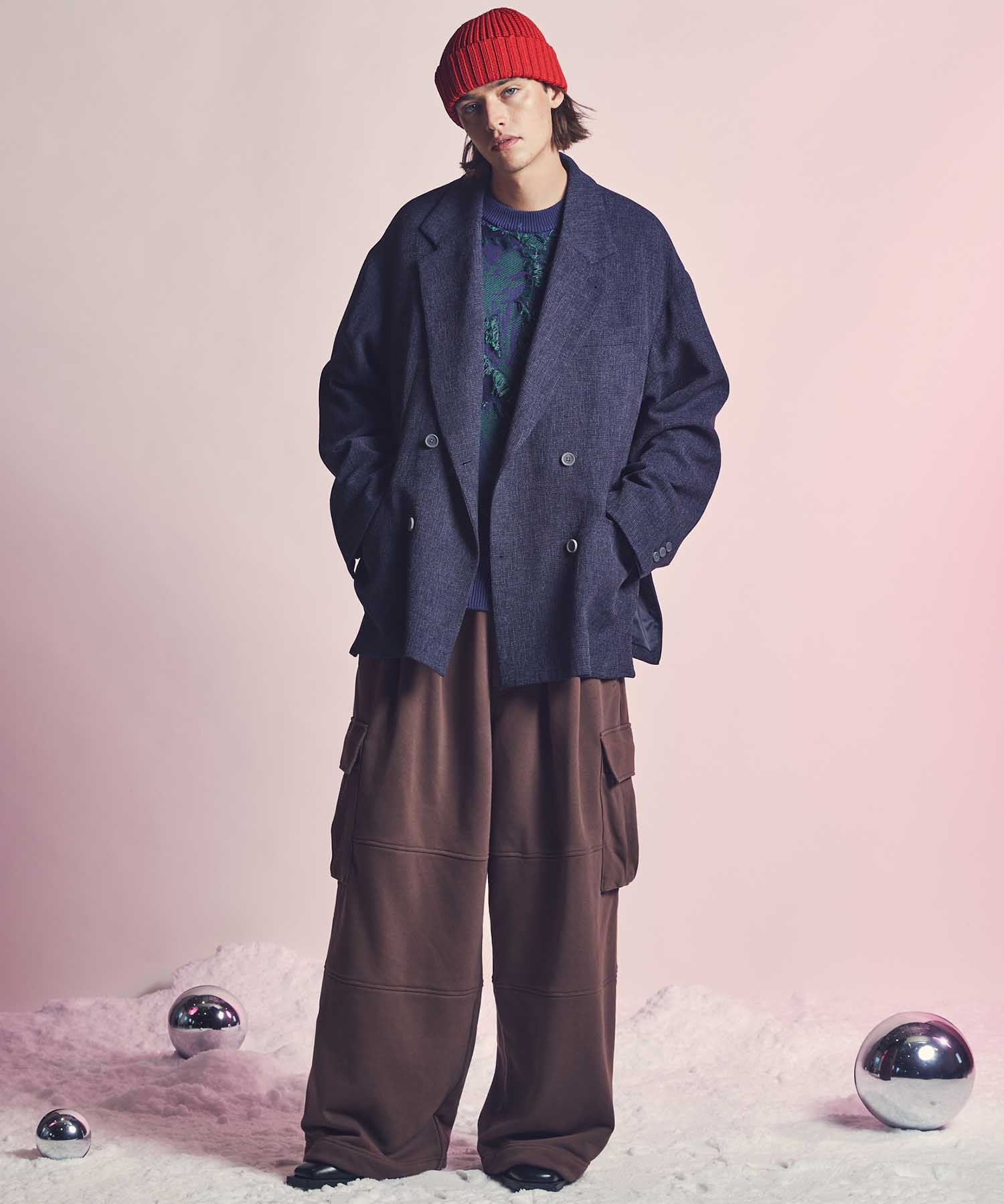 Heavy-Weight Sweat Prime-Wide Cargo Pants