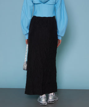 Washer Pleats Maxi Skirt