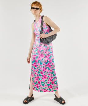 【SALE】Gradation Floral Pattern Wrap Dress