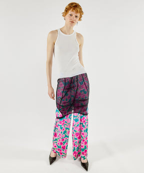 【SALE】Gradation Flower Pattern Easy Pants