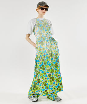 【SALE】Gradation Floral Pattern Wrap Dress