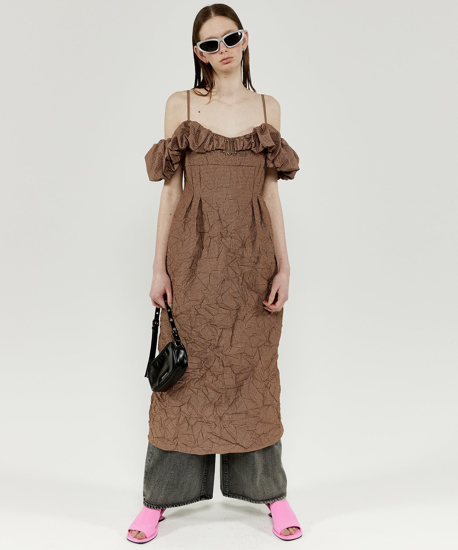 【SALE】Washer Processing Camisole Dress