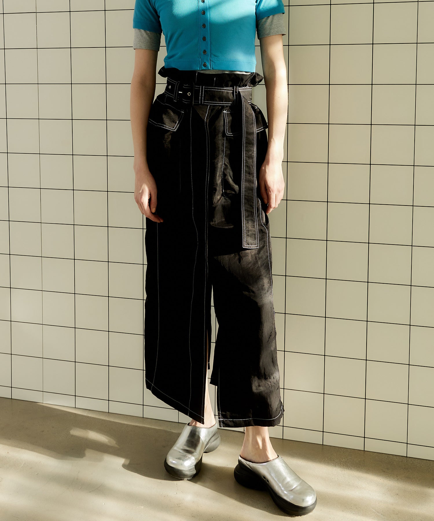 【SALE】Paper Bag Maxi Skirt