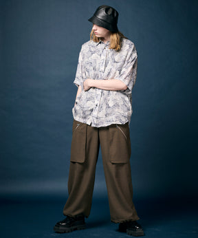 Wrap Cut Wide Cargo Pants