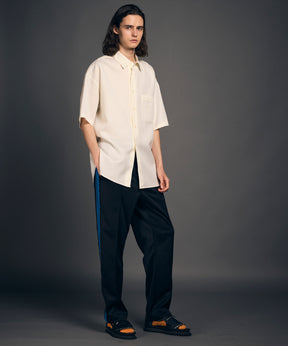 High Count Wool Prime-Over Short Sleeve Shirt