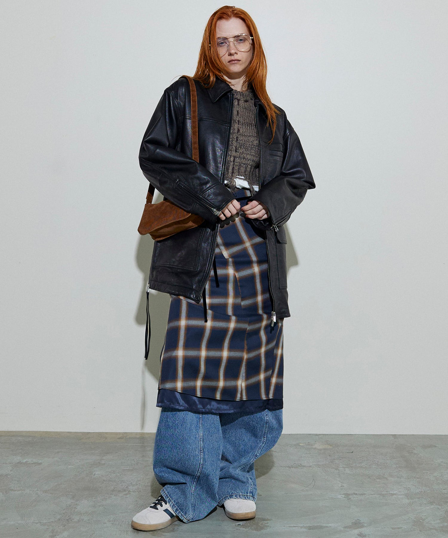 【PRE-ORDER】Checkered Bias Seam Midi Skirt