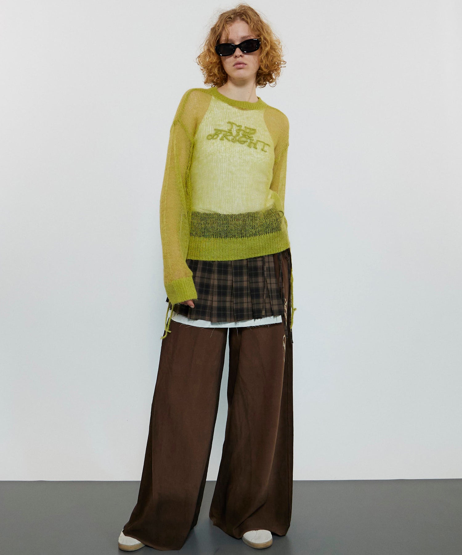 Bright Logo Sheer Knitwear