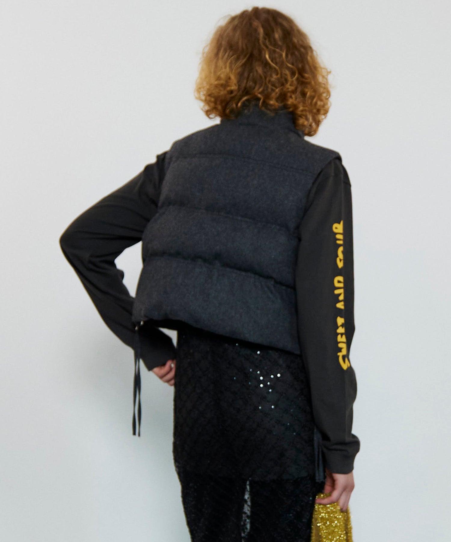 Multi Fabric Puffer Vest