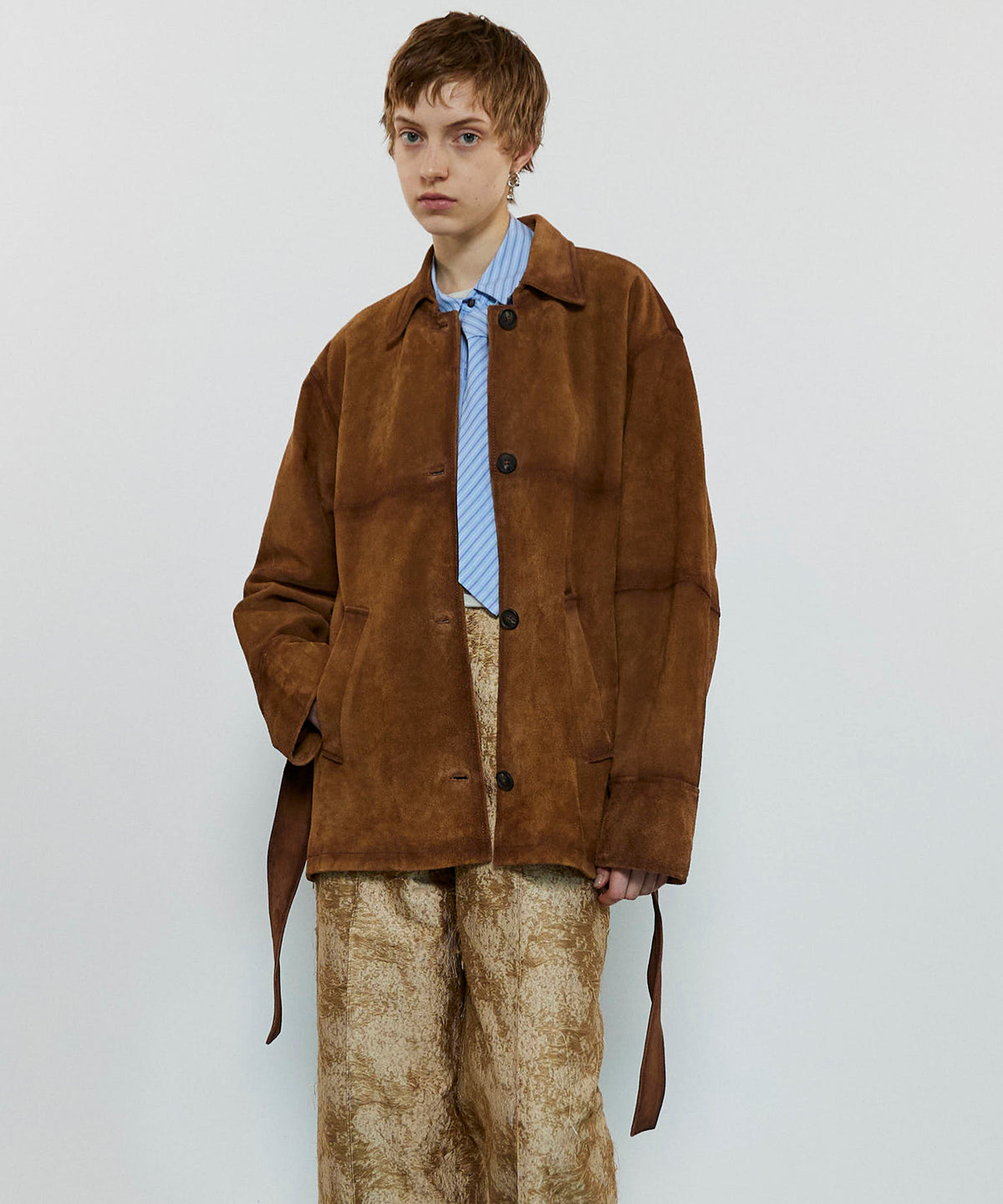 Real Suede Oversized Shirt