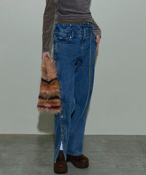 Double Waist Twisted Denim