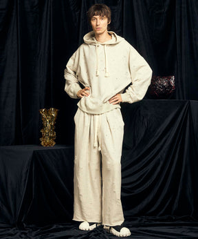 Sweat Jacquard Easy Wide Pants