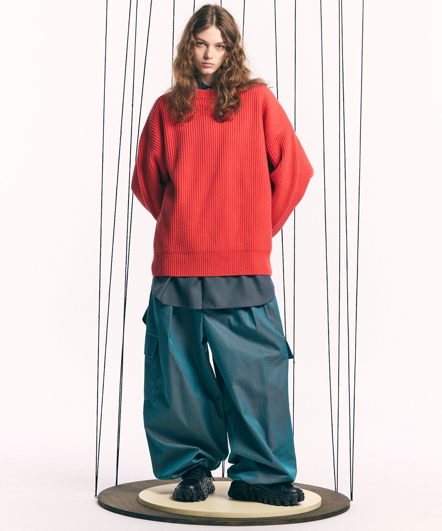 120/2/2 Suvin Cotton Gabardine Prime-Wide Cargo Pants