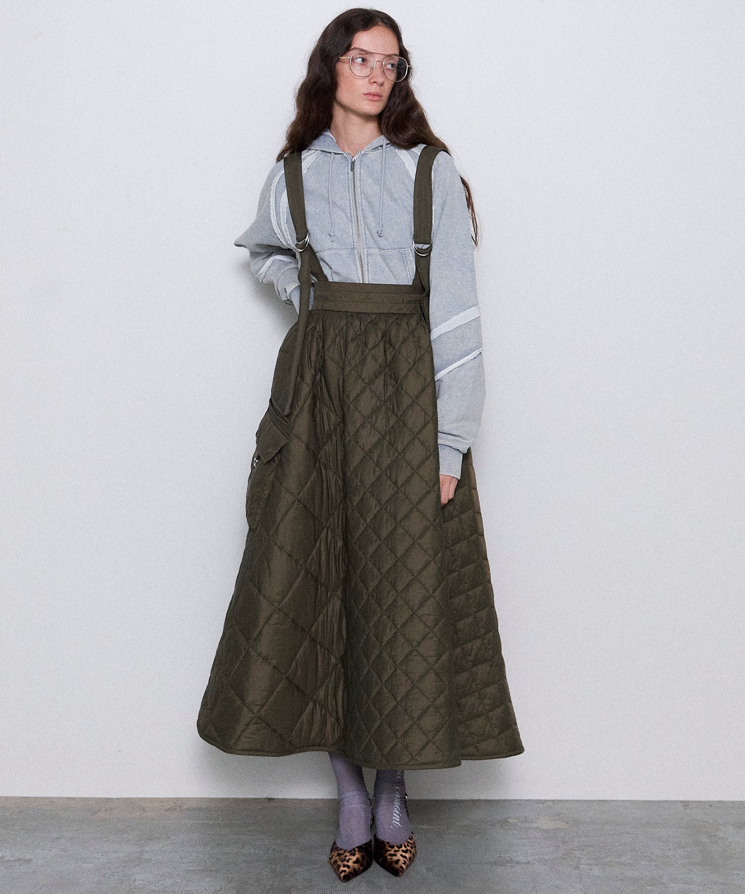 【24WINTER PRE-ORDER】2way Multi Quilted Skirt