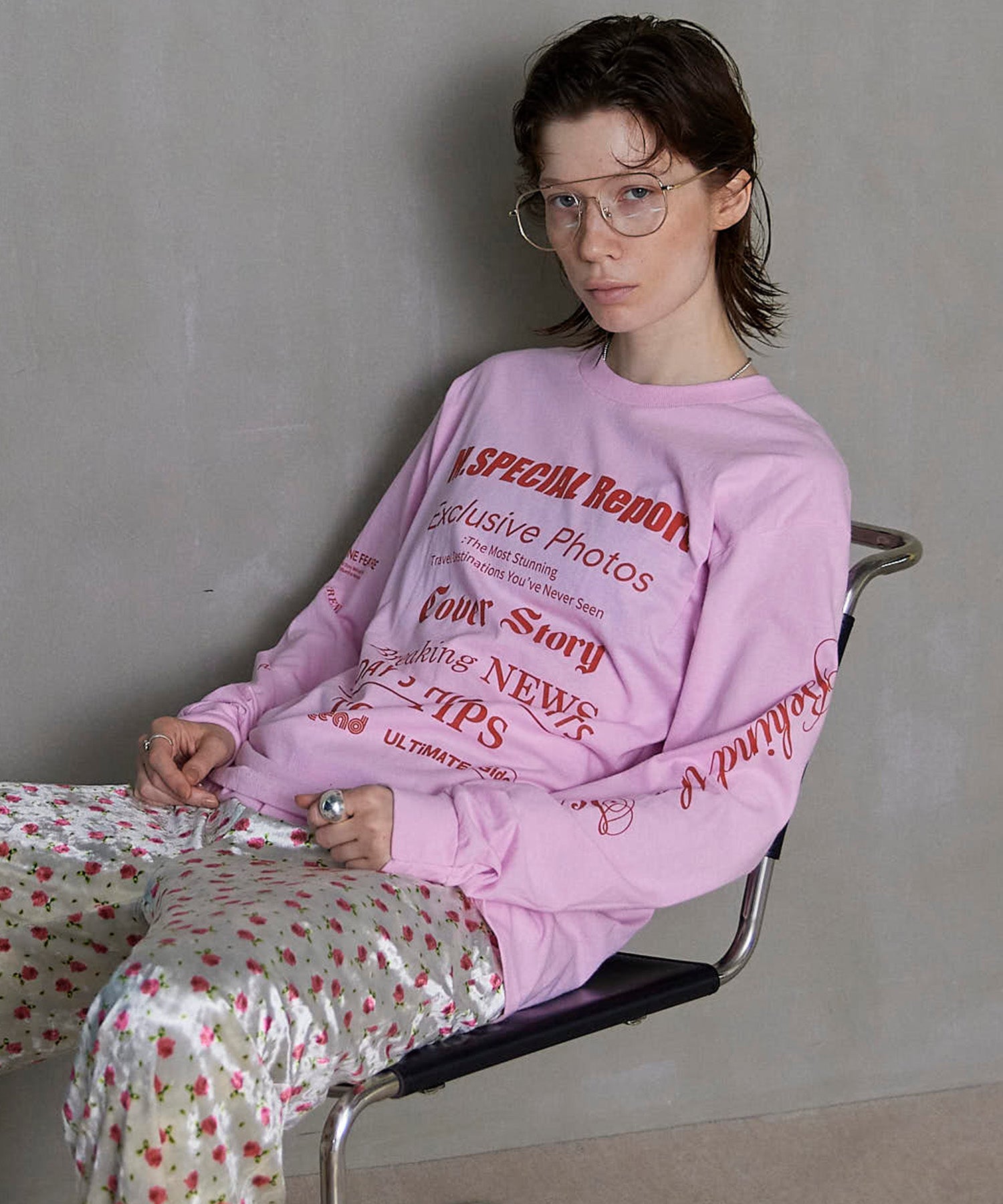 【PRE-ORDER】MAGAZINE HEADING Long Sleeve T-shirt