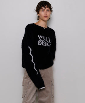 【PRE-ORDER】WELLBEING Logo Jacquard Knit Sweater