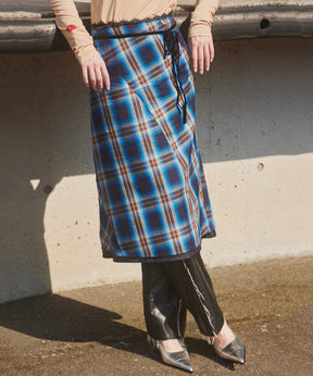 【PRE-ORDER】Checkered Bias Seam Midi Skirt