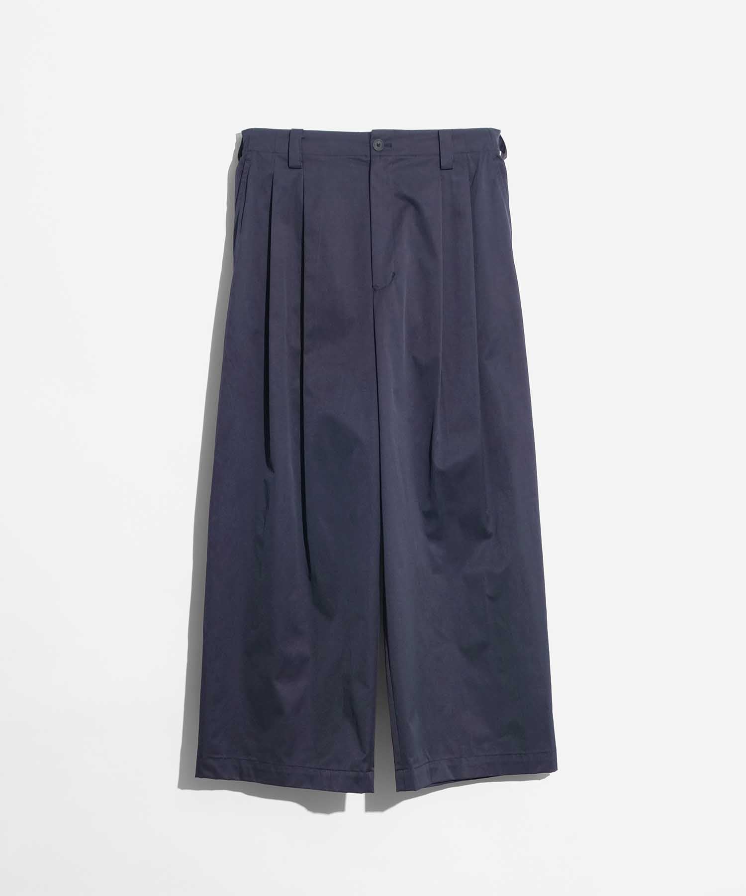 【SALE】【Italian Dead Stock Fabric】Multi Fabric Two-Tuck Wide Pants