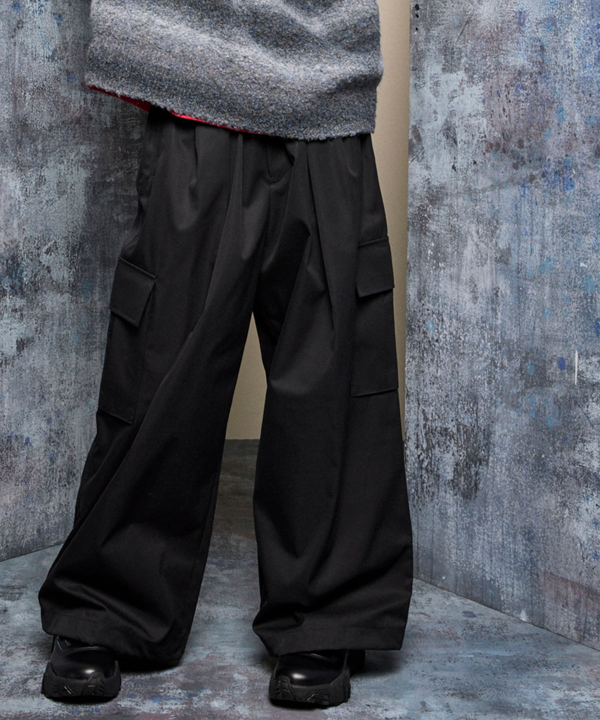 120/2/2 Suvin Cotton Gabardine Prime-Wide Cargo Pants