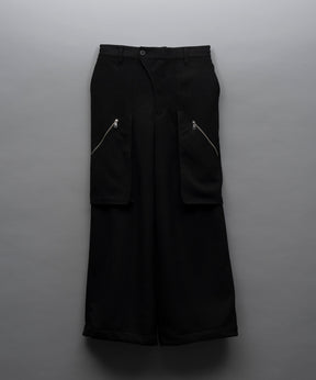 Wrap Cut Wide Cargo Pants