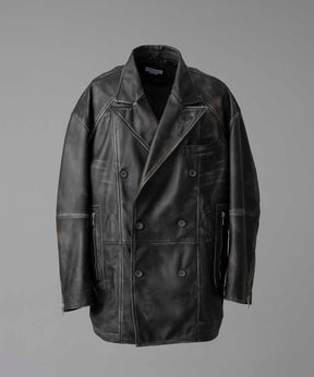 Sheep Leather Prime-Over Pea Coat