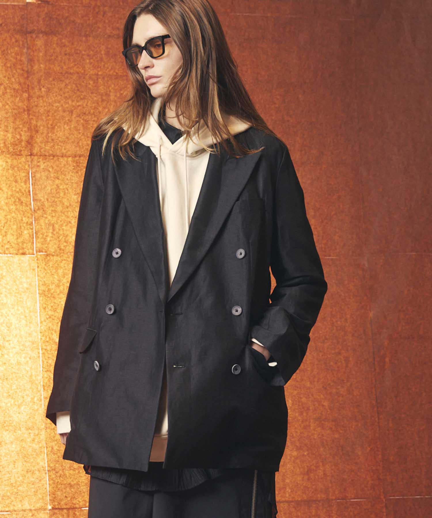 【LIMITED EDITION】Dress-Over Peaked Lapel Double Tailored Jacket