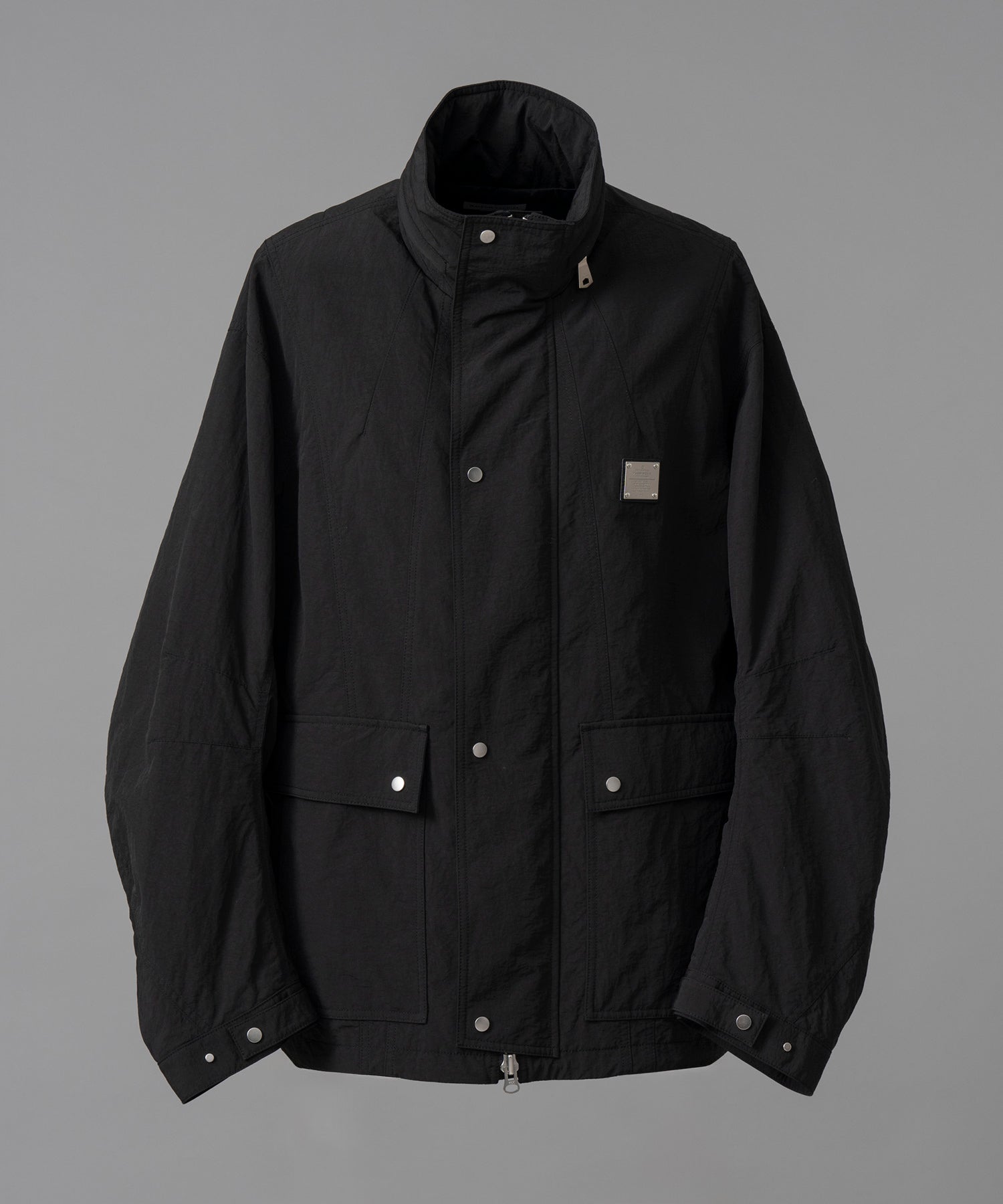 Washed Nylon Prime-Over Metal Plate Blouson