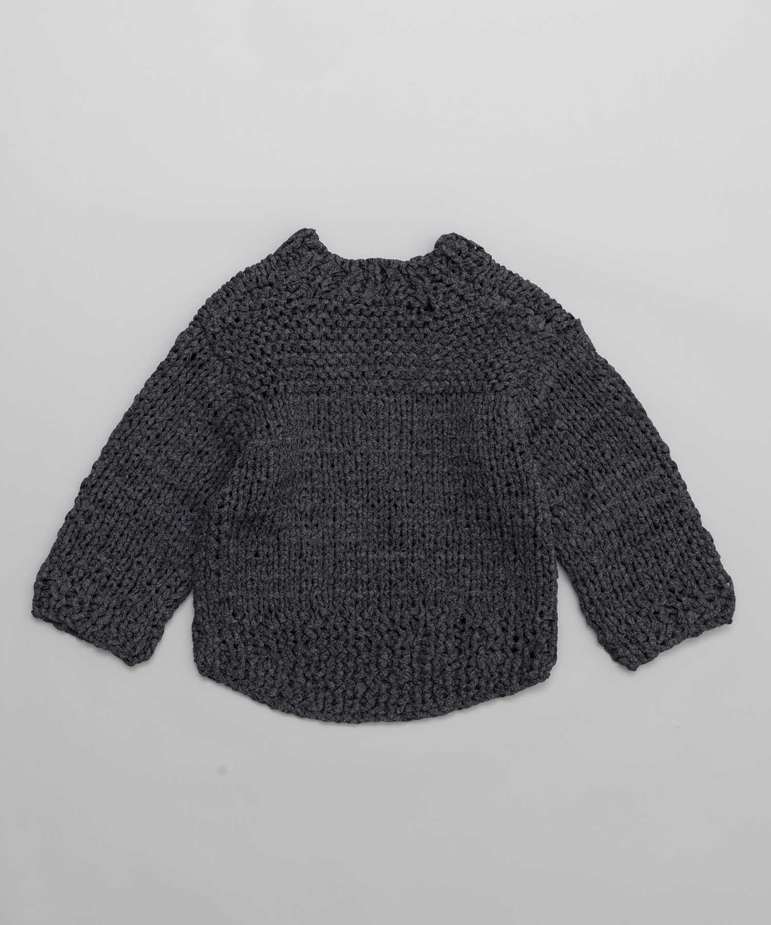 Prime-Over Hand Knit Chain Mail Pullover