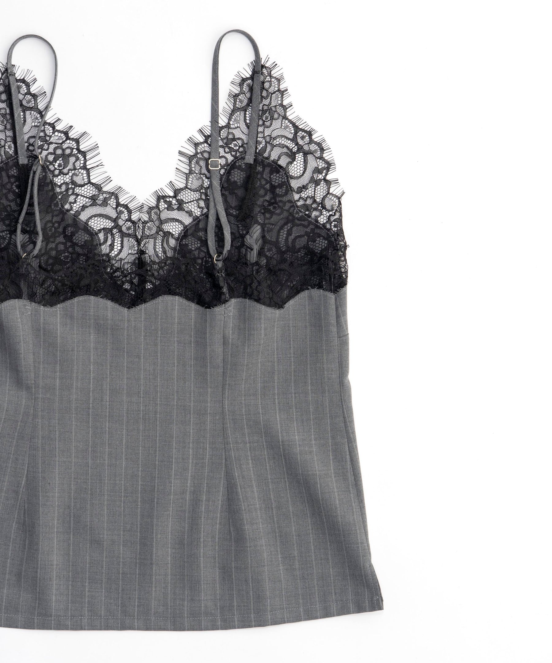 Pinstripe Lace Camisole