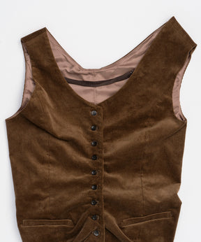 Corduroy Asymmetry Vest