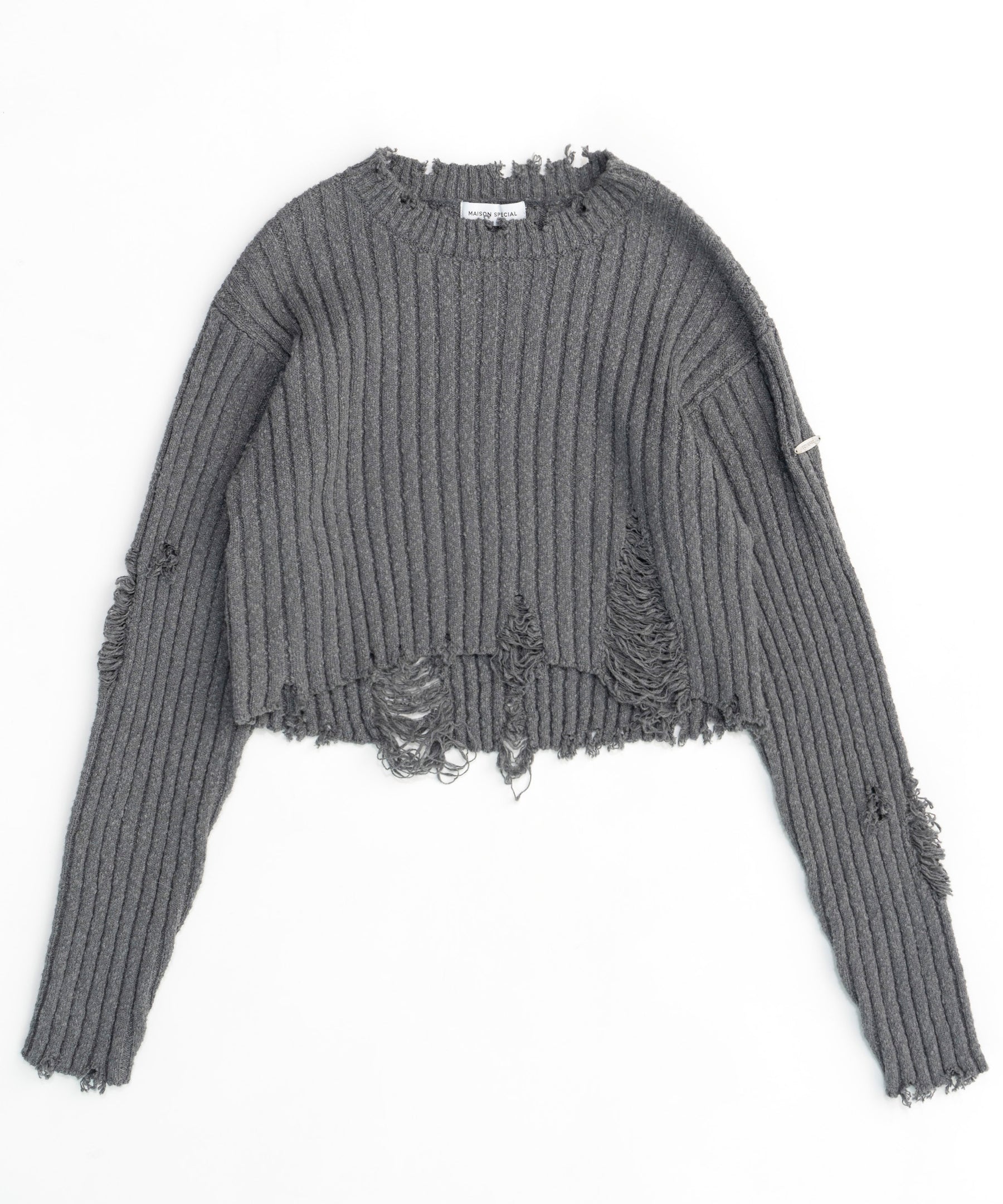 Slab Distressed Effect Knitwear