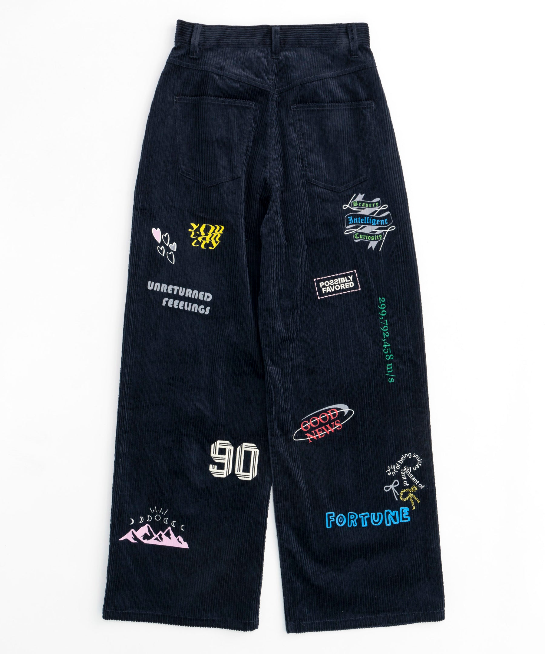 【PRE-ORDER】Corduroy Early Romance Graphic Pants