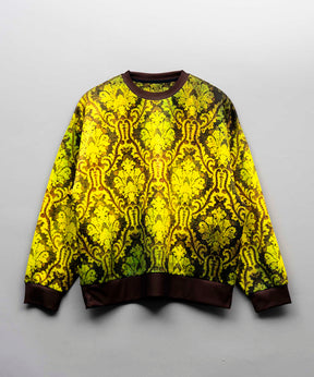 Prime-Over Multi Design Print Crew Neck Sweat Pullover