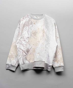 Prime-Over Multi Design Print Crew Neck Sweat Pullover