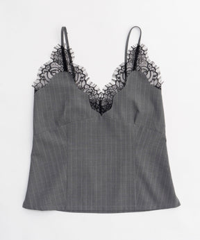 Pinstripe Lace Camisole