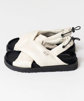 Cloth Puffer Sandals