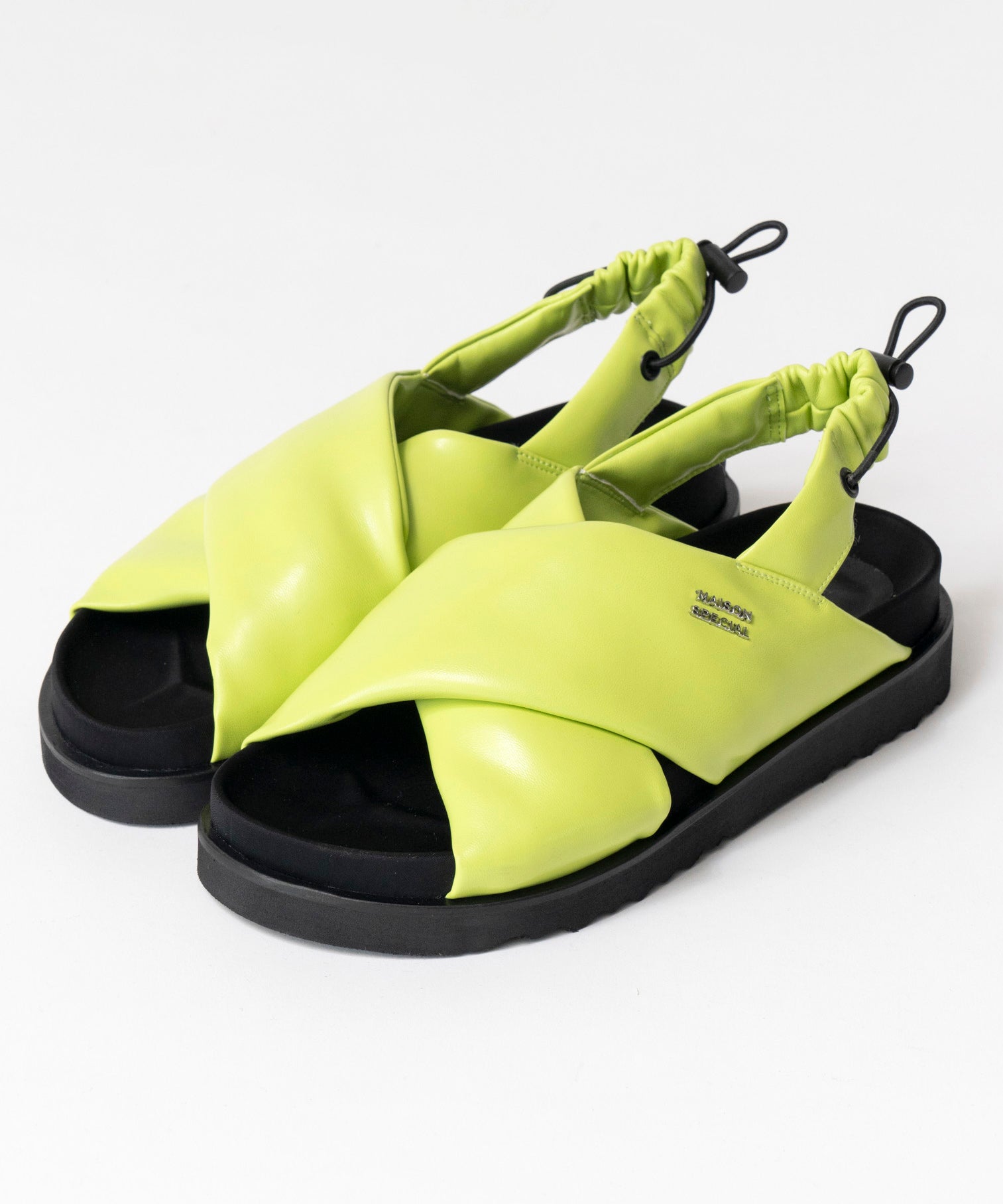 Cloth Puffer Sandals