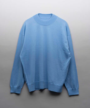 Super120s High Gauge Prime-Over Mock Neck Knit Pullover