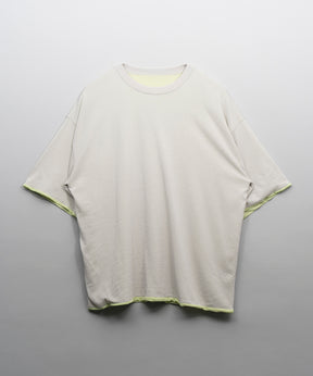 Prime-Over Reversible Crew Neck Knit T-Shirt