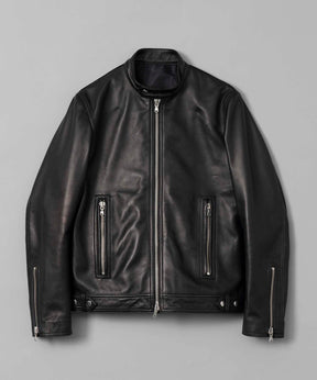 Dress-Fit Sheep Leather Single Rider Jacket