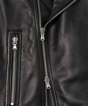 Dress-Fit Sheep Leather Double Rider Jacket