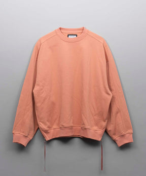 Heavy-Weight Sweat Prime-Over Side Zip Crew Neck Pullover