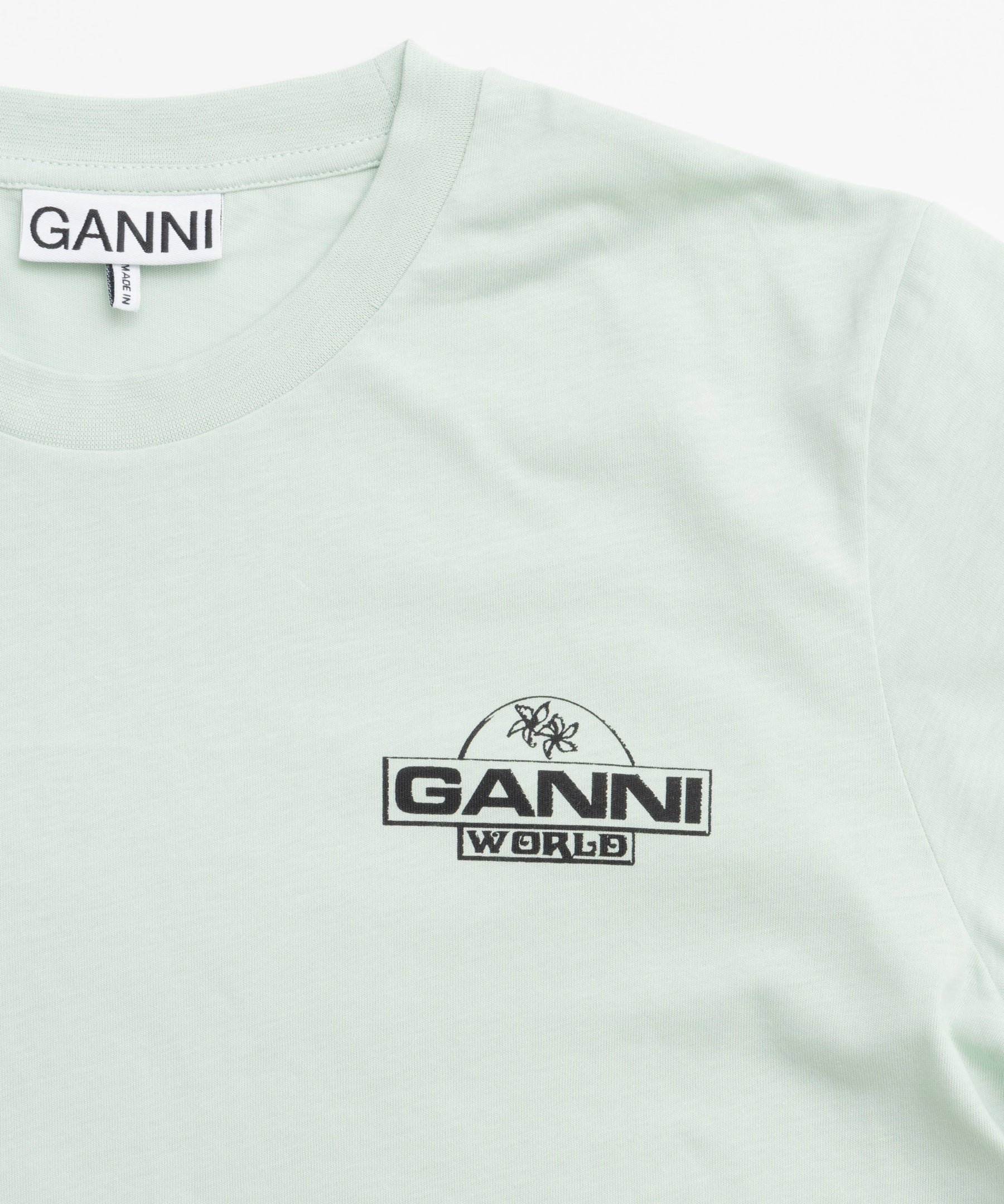 【GANNI】Thin Jersey Ganni World Relaxed T-shirt