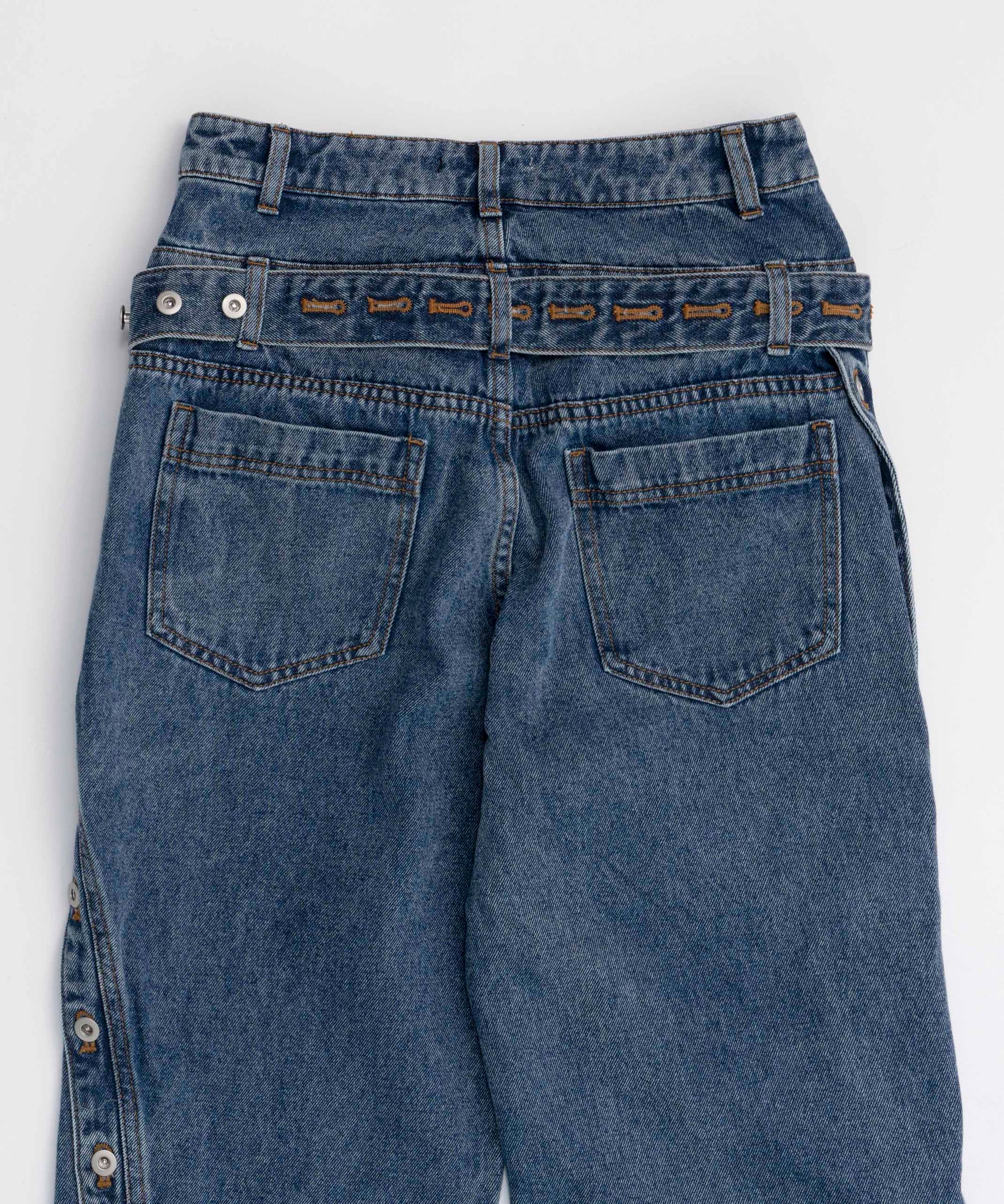 Double Waist Twisted Denim