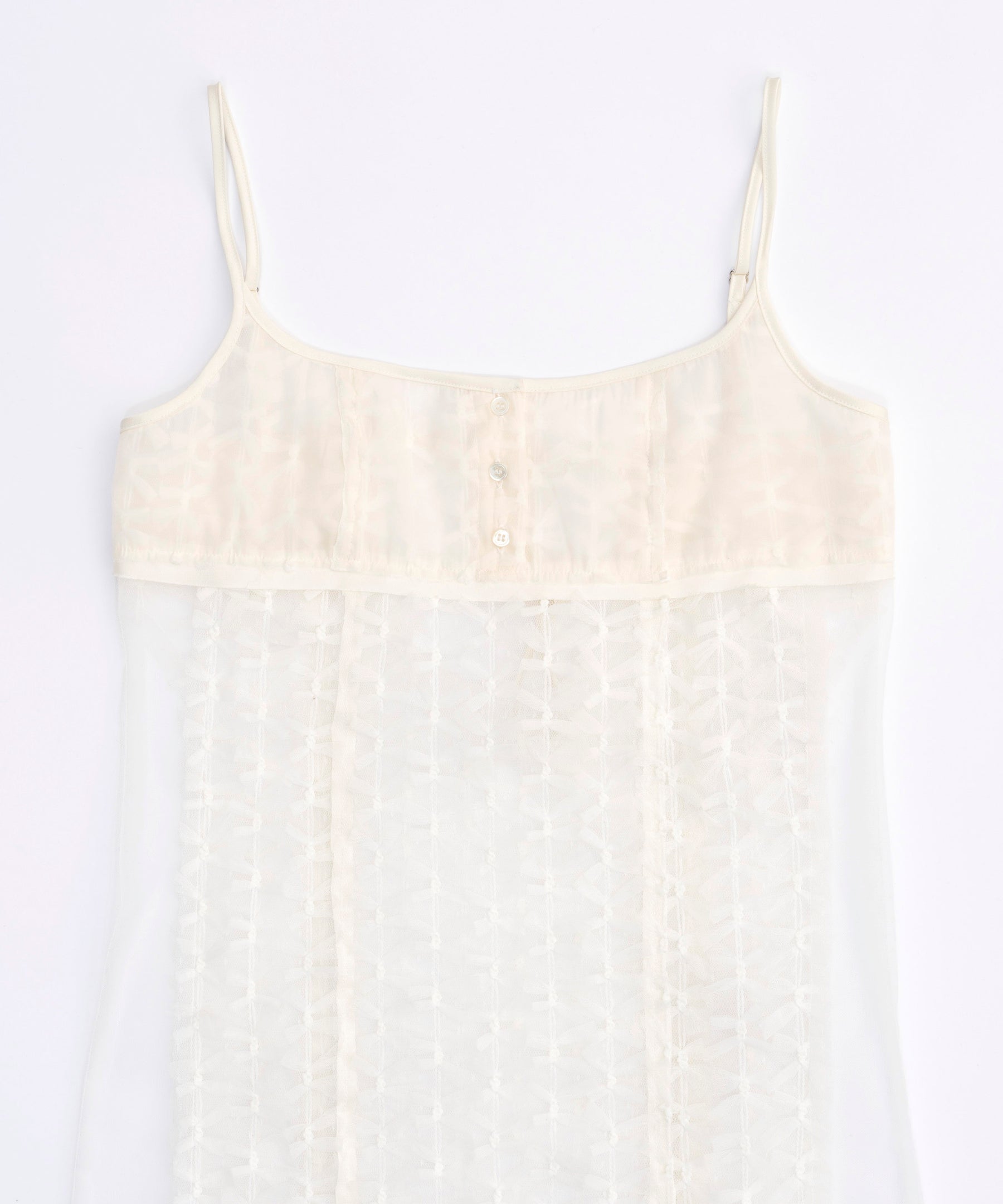 Tulle Ribbon Camisole Dress