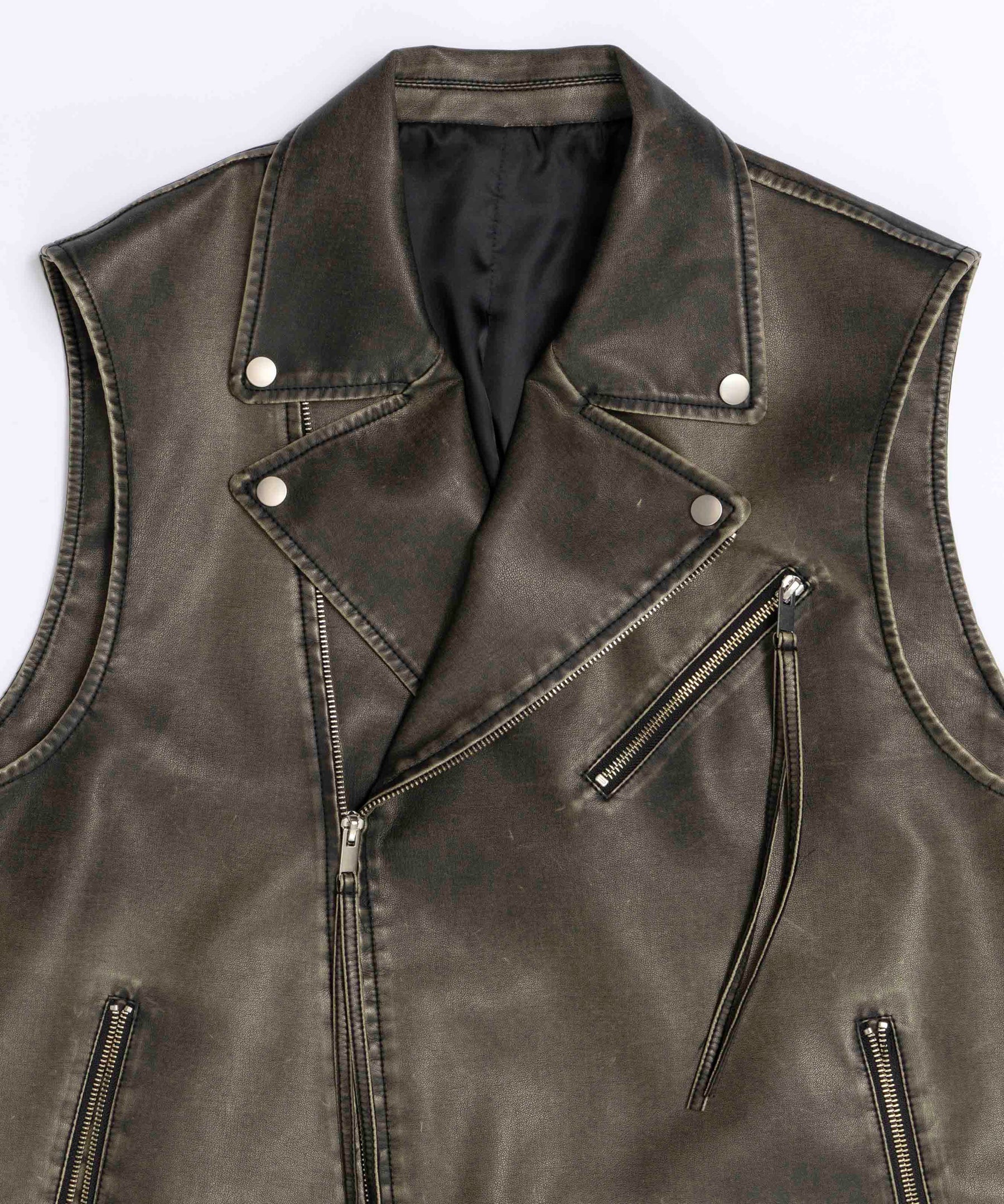 Vegan Leather Riders Gilet