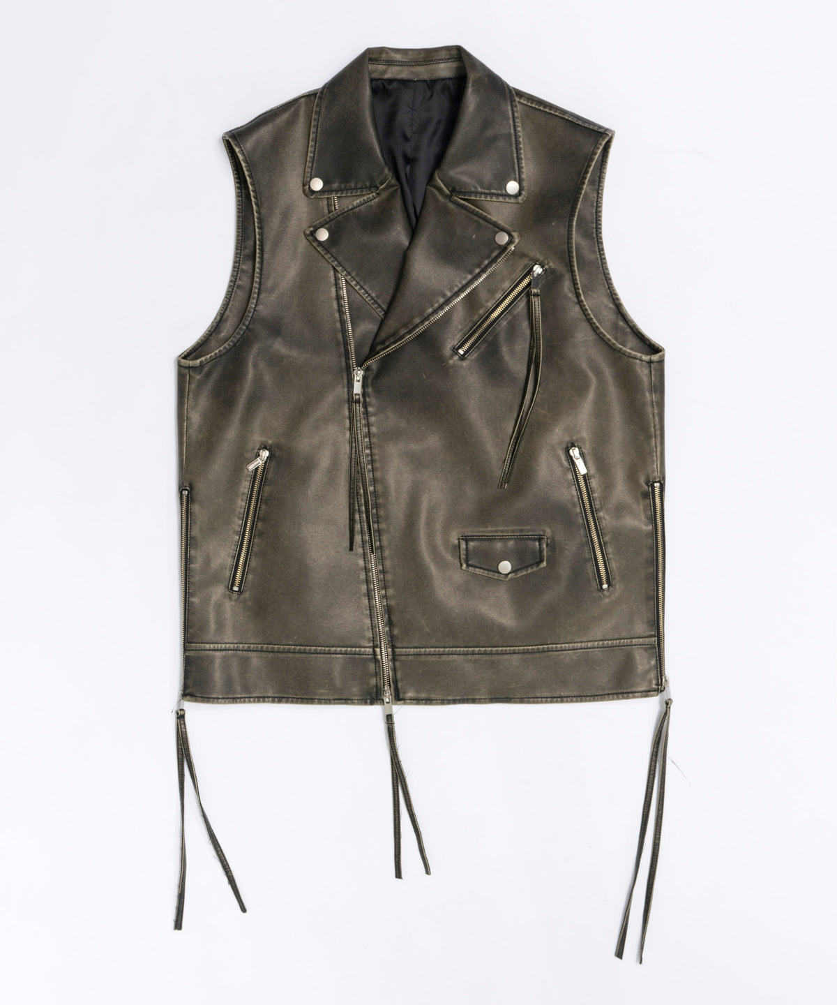 Vegan Leather Riders Gilet