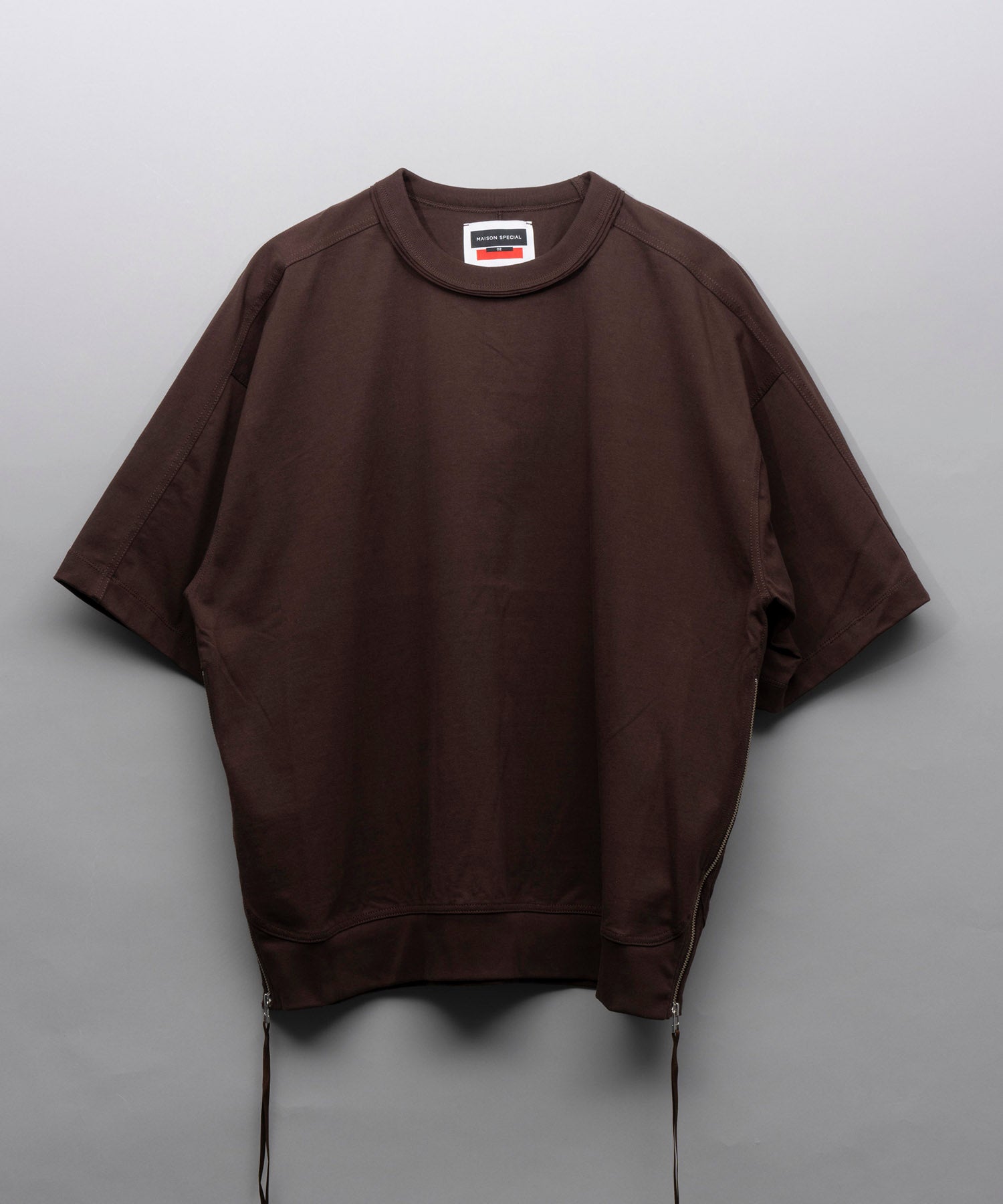 Heavy-Weight Cotton Prime-Over Side Zip T-Shirts