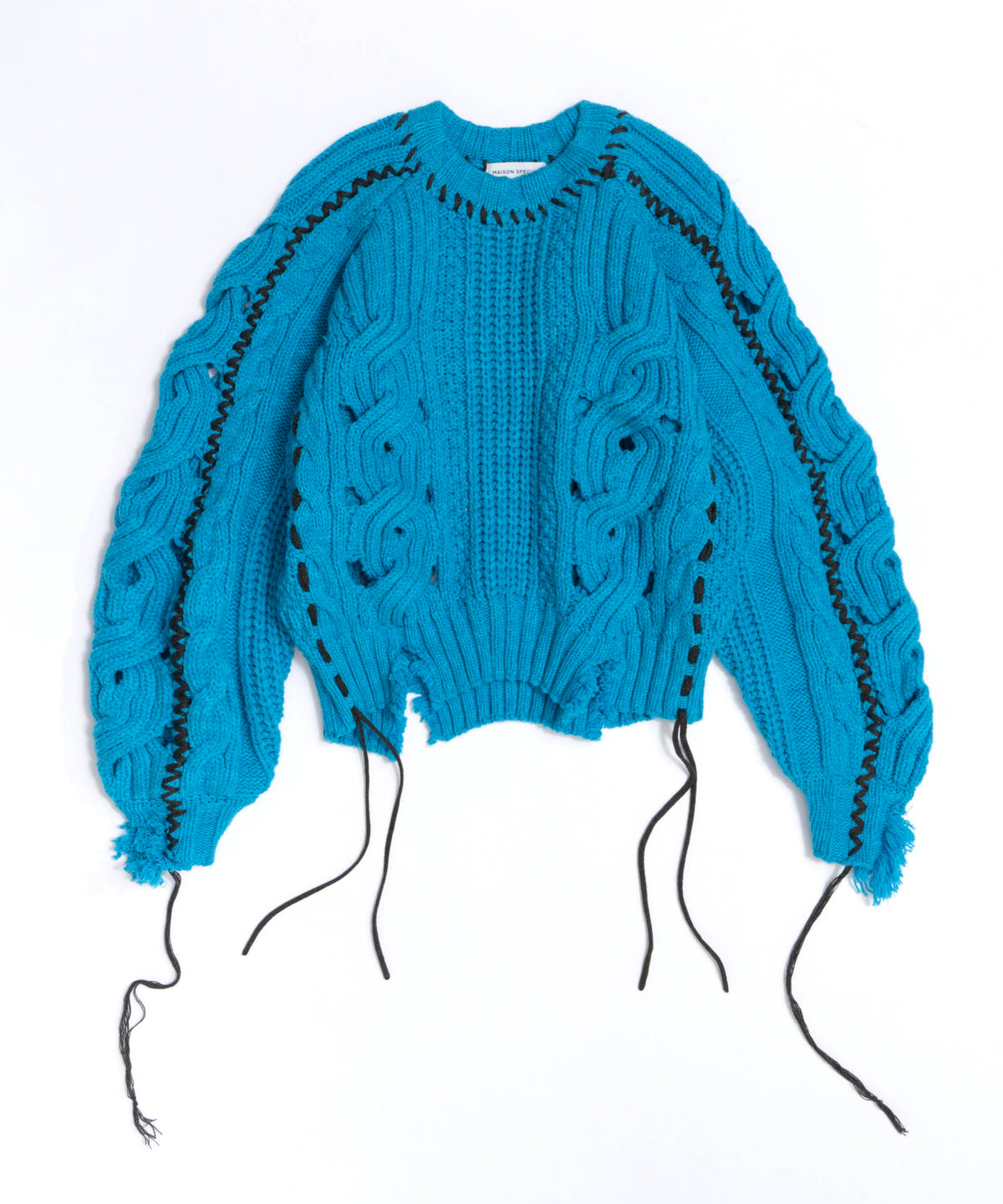 Hand Stitch Popcorn Cable Knit